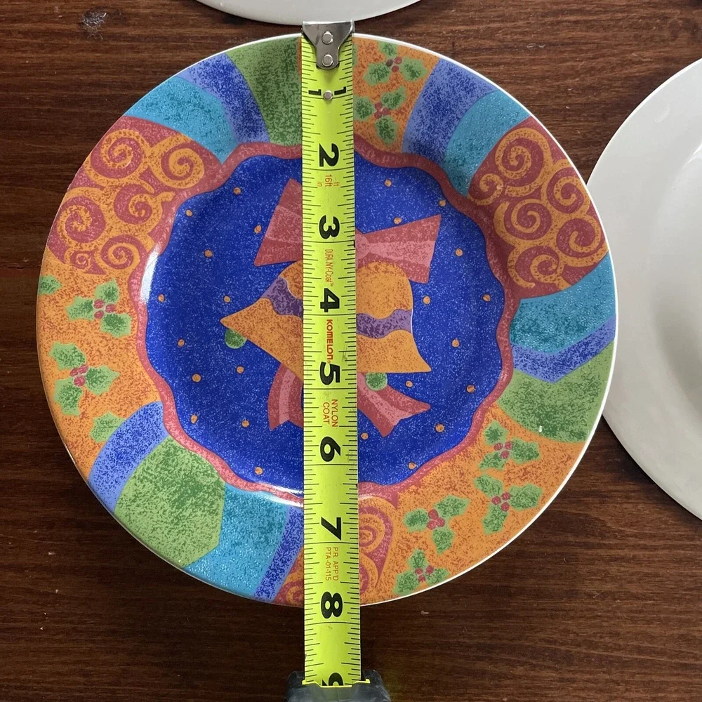Sango PotPourri Mix & Match Christmas Plates Set of 4 Bells